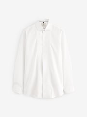Joules White Pleated Bib Front Dress Shirt - Image 5 of 7