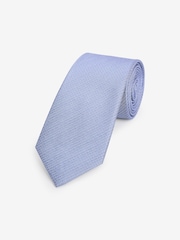 Joules Blue Textured Silk Tie - Image 1 of 3