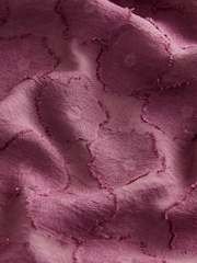 Burgundy Red Premium Tie Neck Long Sleeve Jacquard Blouse - Image 7 of 7