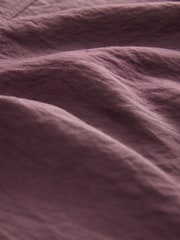 Wine Red Long Sleeve Textured Overhead V-Neck Blouse - Image 7 of 7