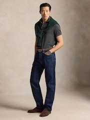 Polo Ralph Lauren Grey Custom Fit Mesh Pique Polo Shirt - Image 3 of 5