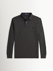 Polo Ralph Lauren Grey Long Sleeve Polo Shirt - Image 1 of 2