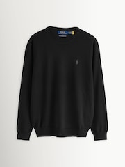 Polo Ralph Lauren Black Merino Crewneck Jumper - Image 1 of 1