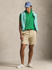 Polo Ralph Lauren Green Custom Fit Mesh Pique Polo Shirt - Image 2 of 2