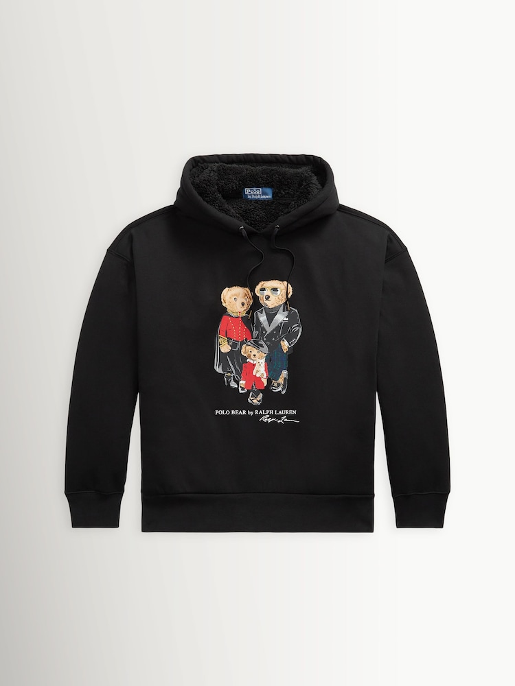 Polo Ralph Lauren Black Seasonal Bear Hoodie - Image 1 of 1