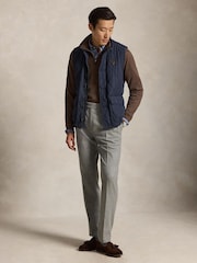 Polo Ralph Lauren Brown Knit Half Zip Pullover Sweatshirt - Image 3 of 4