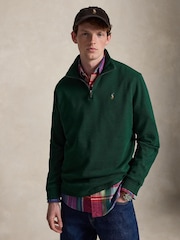 Polo Ralph Lauren Green Knit Half Zip Pullover Sweatshirt - Image 2 of 7