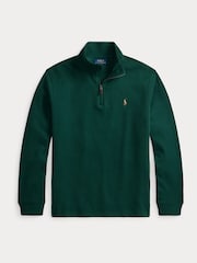 Polo Ralph Lauren Green Knit Half Zip Pullover Sweatshirt - Image 7 of 7