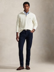Polo Ralph Lauren Cream Knit Half Zip Pullover Sweatshirt - Image 2 of 2