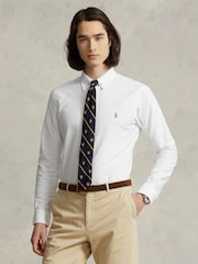 Polo Ralph Lauren White Custom Fit Oxford Shirt - Image 1 of 2