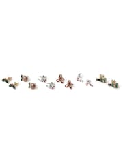 Aela Red Christmas Stud Earrings 6 Pack - Image 3 of 3