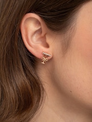 Aela Gold Tone Christmas Cocktail Stud Earrings 3 Pack - Image 1 of 3