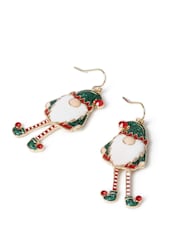 Aela Green Christmas Gonk Drop Earrings - Image 3 of 3