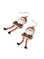 Aela Red Christmas Santa Drop Earrings - Image 3 of 3