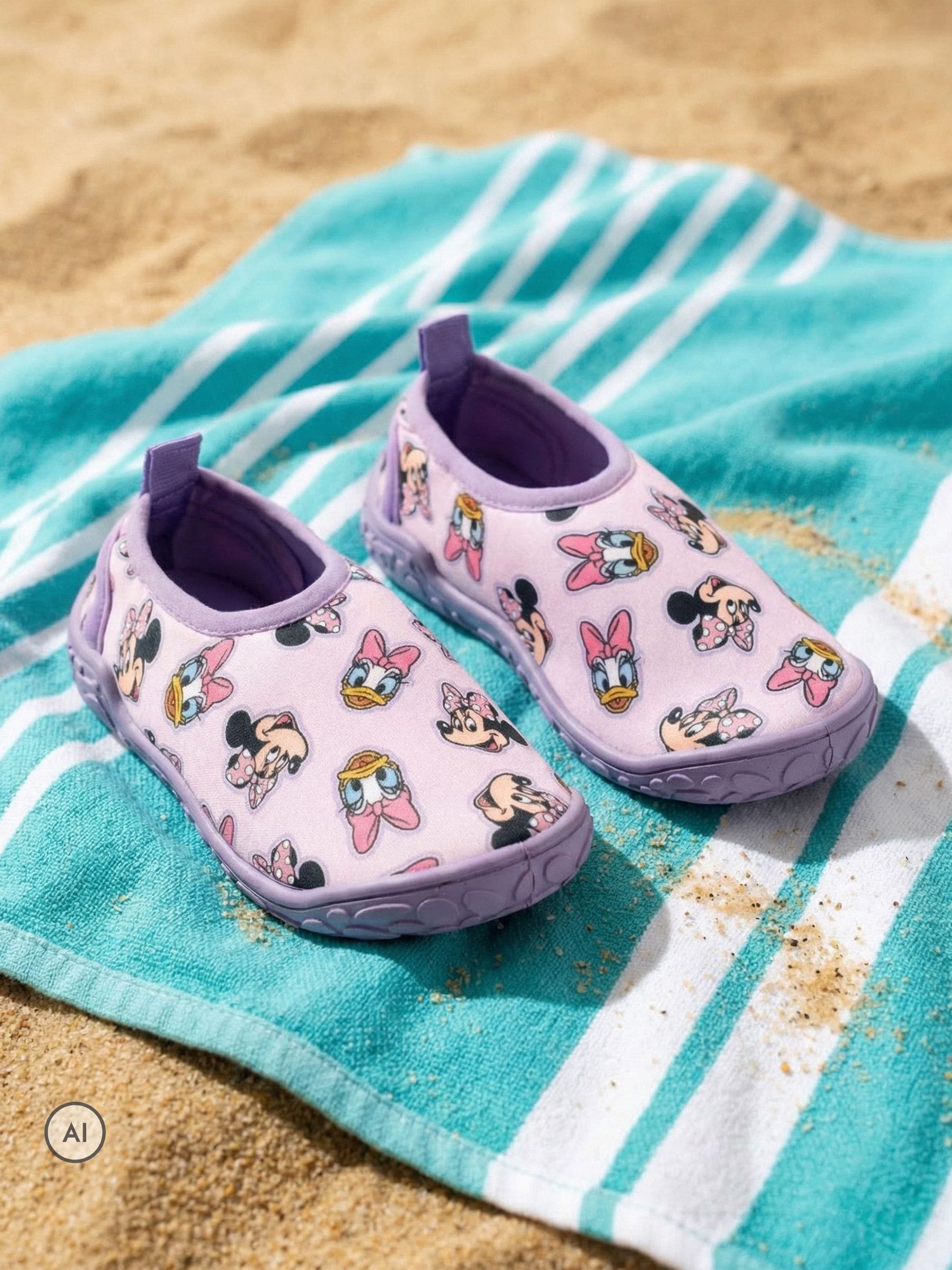 Disney Women's Purple Aqua Shoes | | Official Merch | Size: 9 - Image 3