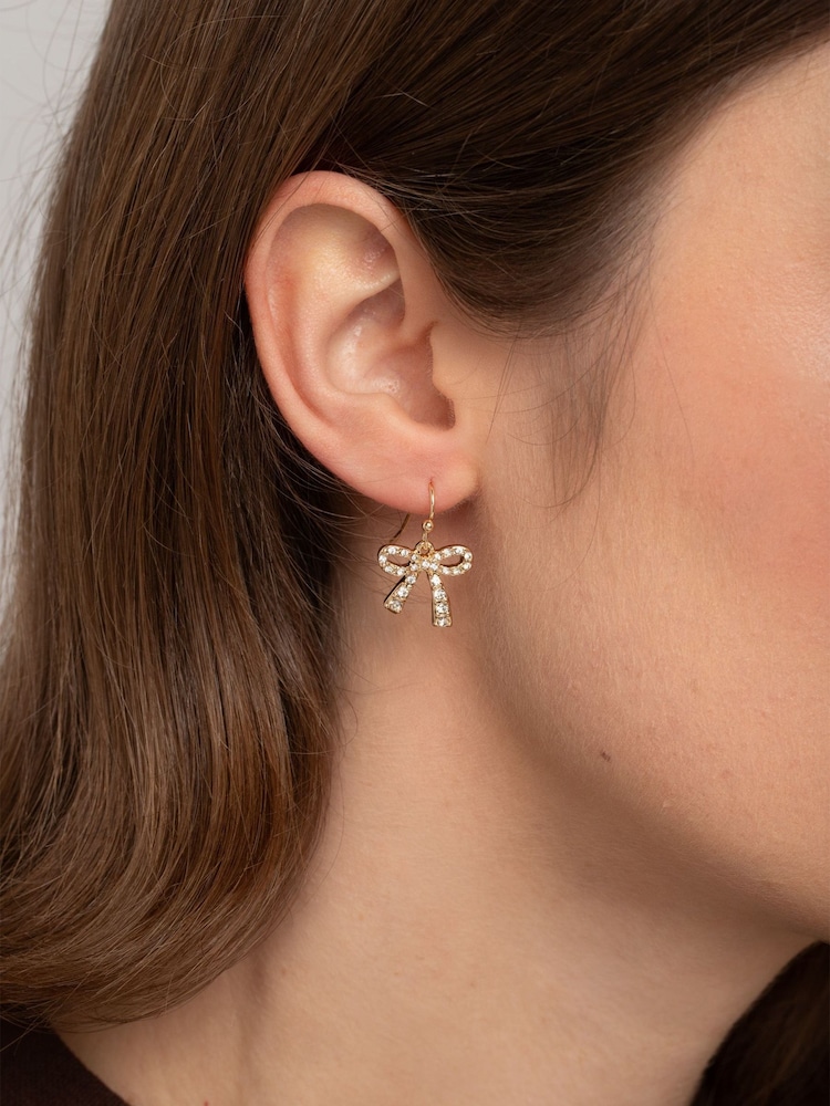 Aela Gold Tone Christmas Drop Earrings 3 Pack - Image 2 of 3
