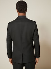 Black Regular Fit Textured Suit Jacket - Image 3 of 5