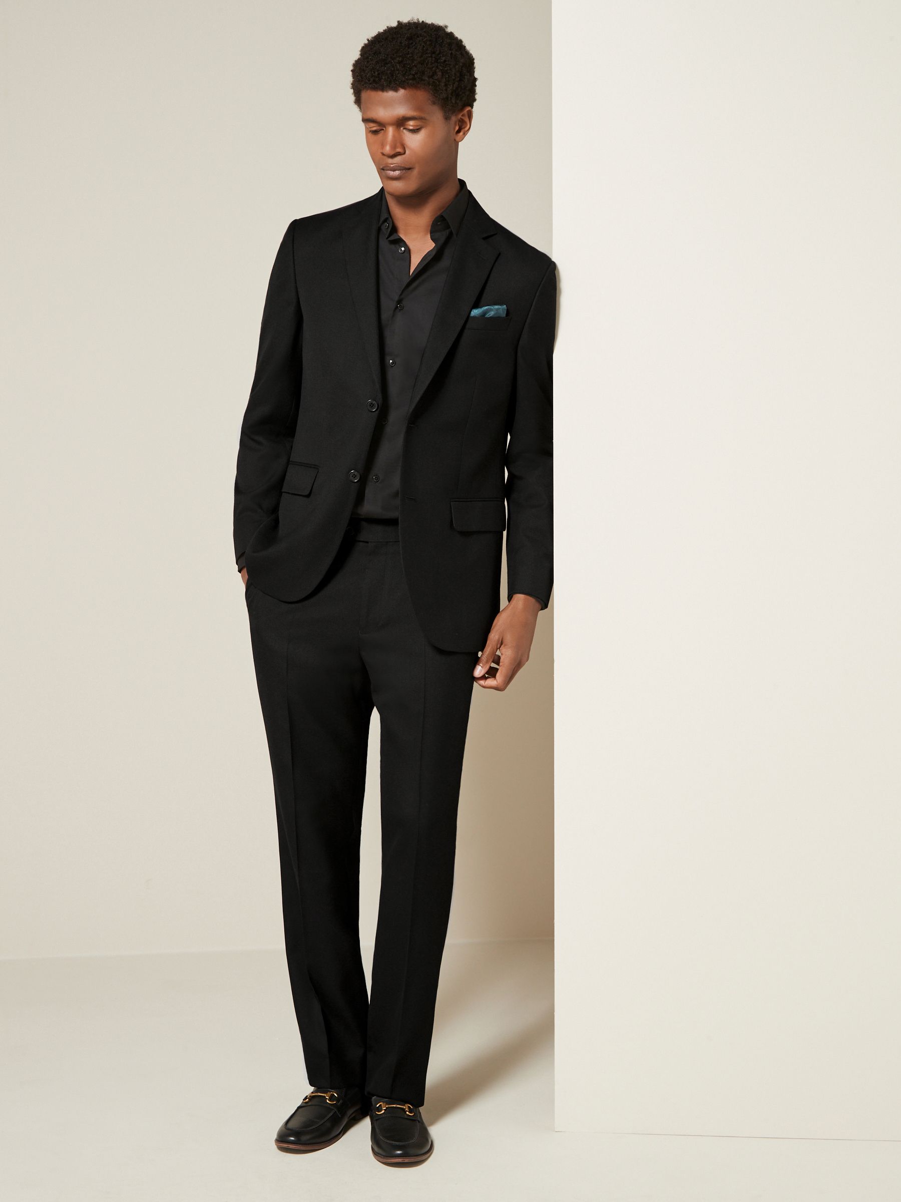 Buy Black Regular Fit Textured Suit Trousers from Next USA