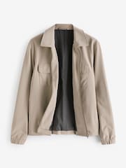 Neutral Smart Zip Through Shacket - Image 7 of 10