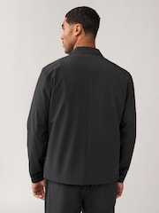 Black Smart Zip Through Shacket - Image 2 of 10