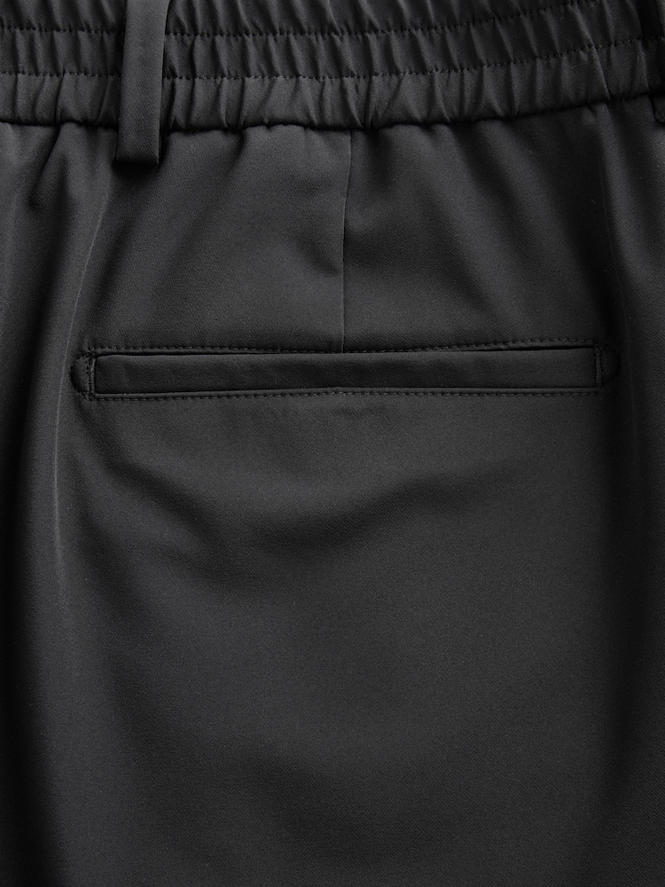 Black Smart Elasticated Trousers - Image 9 of 9
