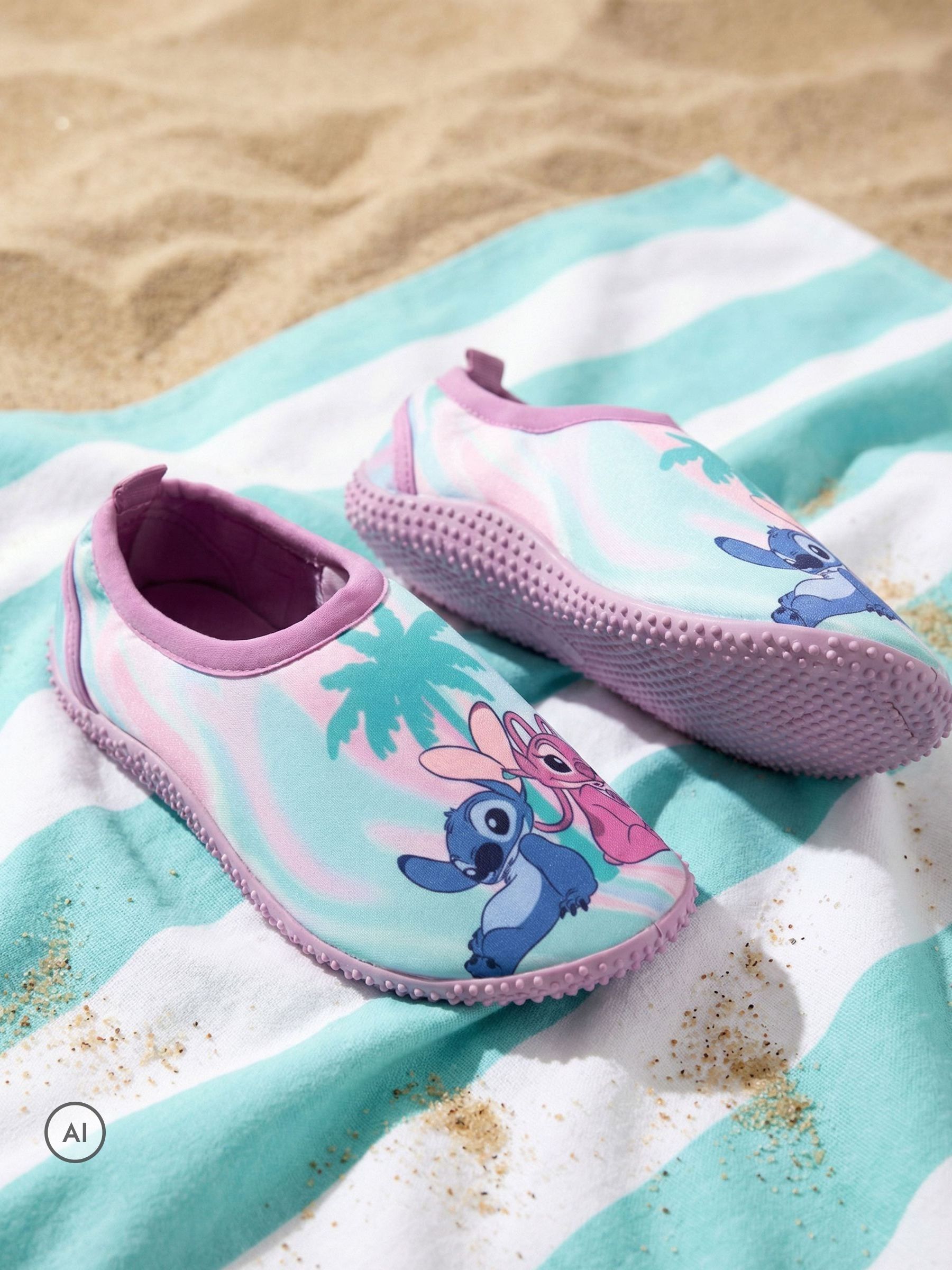 Lilo & Stitch Girls Pink Lilo Stitch Kids Aqua Shoes - Image 3