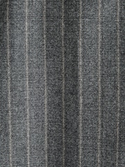 Grey Slim Fit Signature Marzotto Italian Fabric Stripe Suit Trousers - Image 6 of 8