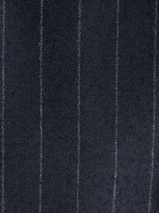 Bleu marine - Coupe ajustée  Signature Empire Mills British Wool Rayure Costume Veste - Image 7 de 10