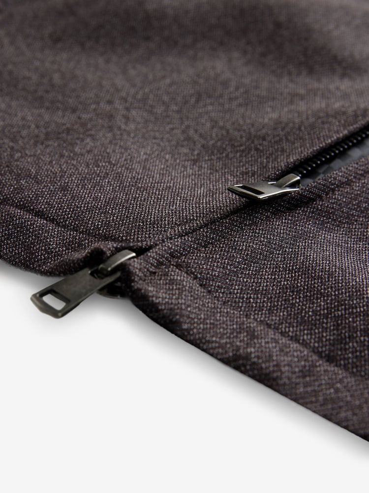 Rouge bordeaux - Veste zippée en sergé Smart Twill - Chemise - Image 10 of 11