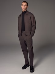 Бургундский - Smart Twill Zip Through Куртка-рубашка - Image 2 of 11