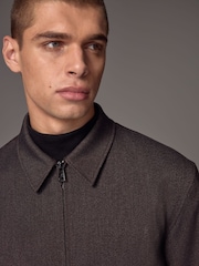 Бургундский - Smart Twill Zip Through Куртка-рубашка - Image 4 of 11