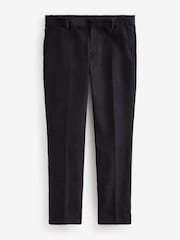 Schwarz - Straight Fit 100% Cotton Corduroy Suit Trousers - Bild 6 von 9