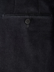 Schwarz - Straight Fit 100% Cotton Corduroy Suit Trousers - Bild 8 von 9