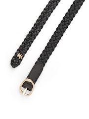 Tommy Hilfiger Sculpted Buckle Braided Leather Belt - Bild 2 von 4