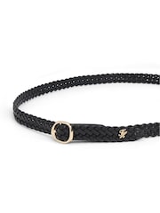 Tommy Hilfiger Sculpted Buckle Braided Leather Belt - Bild 3 von 4