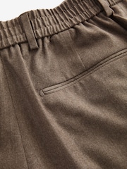 Sand Natural Signature Zignone Italian Wool Flannel Slim Fit Formal Trousers - Image 7 of 8