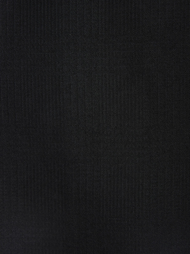 Schwarz - Slim Fit Signature Marzotto Italian Fabric Check Tuxedo Suit Trousers - Bild 11 von 11