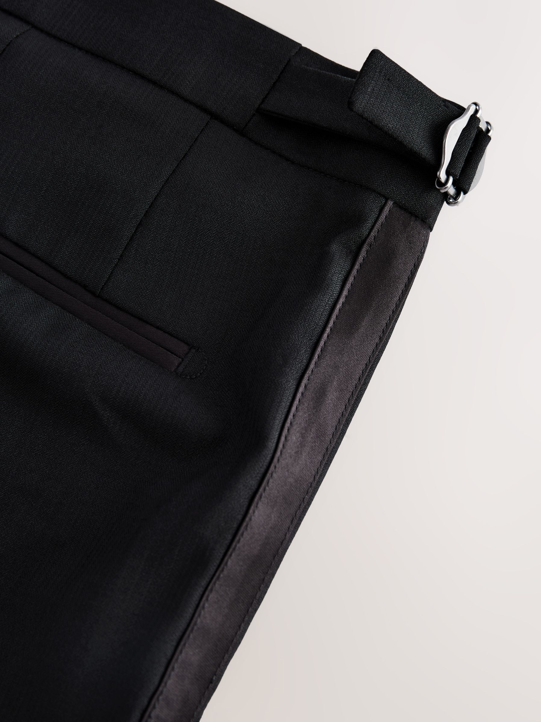 Cumpără Negru - Pantaloni de costum tuxedo cu carouri italiene