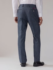 Marineblau/blau - Regular Fit Trimmed Neppy Nova Fides Suit Trousers - Image 2 of 8