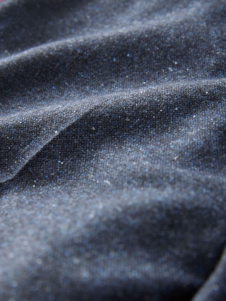 Marineblau/blau - Regular Fit Trimmed Neppy Nova Fides Suit Trousers - Image 8 of 8