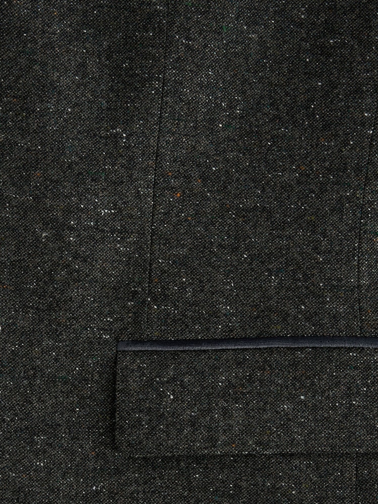 أخضر - Regular Fit Trimmed Neppy Nova Fides Suit Jacket - صورة 10 من 10