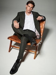 أخضر - Regular Fit Trimmed Neppy Nova Fides Suit Jacket - صورة 2 من 10