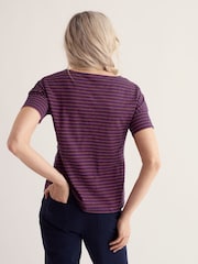 Seasalt Cornwall Purple Bryher View T-Shirt - Image 3 of 5