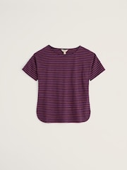 Seasalt Cornwall Purple Bryher View T-Shirt - Image 4 of 5