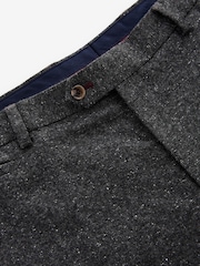 Gris de charbon de bois - Coupe classique Garnie Neppy Nova Fides Costume Pantalons - Image 9 of 9