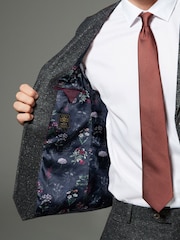 Charcoal Grey Trimmed Neppy Signature Nova Fides Suit Waistcoat - Image 5 of 6
