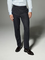 Bleu marine - Pantalon de costume skinny à carreaux - Image 1 de 9