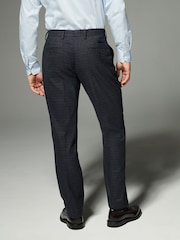 Bleu marine - Pantalon de costume skinny à carreaux - Image 3 de 9