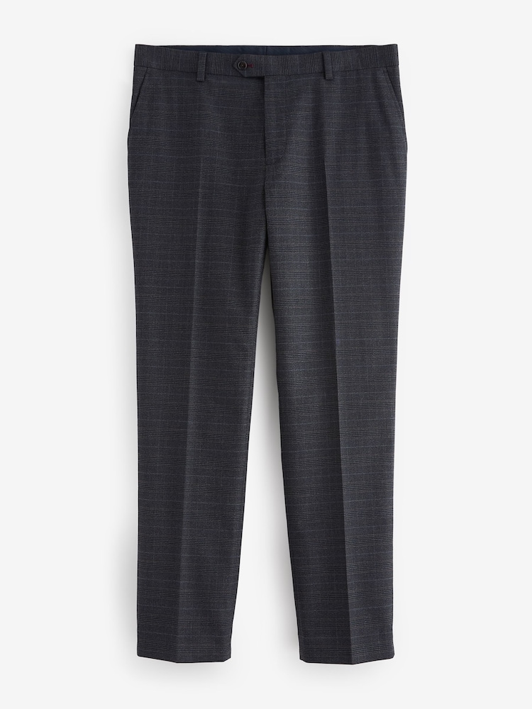 Bleu marine - Pantalon de costume skinny à carreaux - Image 6 of 9