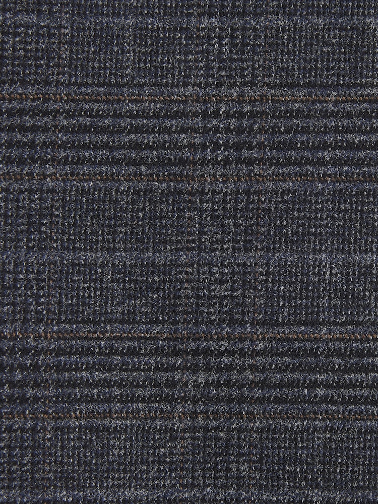 Bleu marine - Pantalon de costume skinny à carreaux - Image 9 of 9